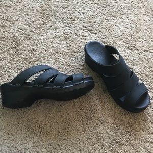 Dansko Monika Oiled Black Sandal